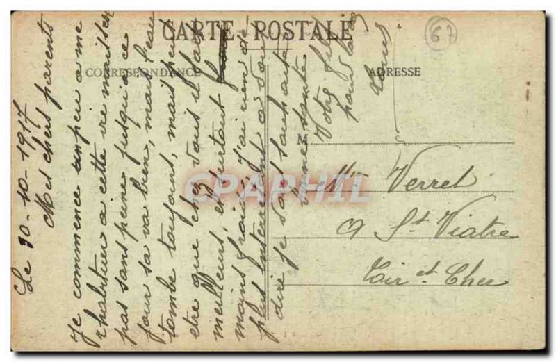 Old Postcard Moosch General view