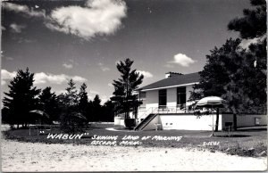 RPPC Wabun Shining Land of Morning, Oscoda MI Vintage Postcard V78