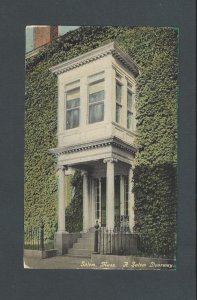 Ca 1908 Post Card Salem MA Unusual Doorway