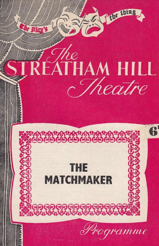 The Matchmaker Esme Church Prunella Scales 1960 Streatham Theatre Programme