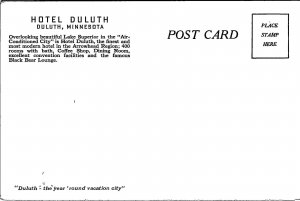 Hotel Duluth, Duluth Minnesota Postcard PC105