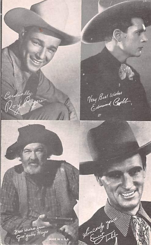 Roy Rogers, Edmund Cooper, Geo Gabby Hayes, Ernest Tubb Western Actor, Mutosc...