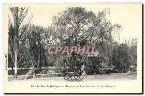 Old Postcard The Bois de Boulogne Autumn Pre Catelan Chalet Bengali