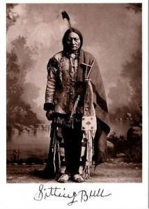 Sitting Bull Lakota Sioux in 1884 Modern Postcard #1