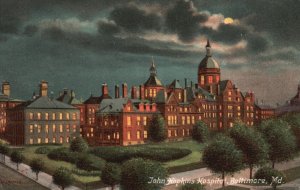 Vintage Postcard 1910's John Hopkins Hospital Building Baltimore Maryland MD