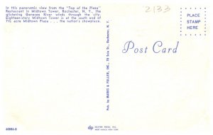 New York  Rochester View from  Top of the Plaza Restaurant in Midtown Tower