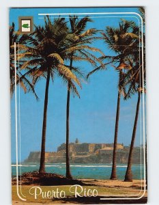 Postcard View of El Morro Isla de Cabras, Old San Juan, Puerto Rico