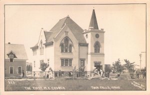 c'07,RPPC,Real Photo,M.E.Methodist Church,Twin Falls, ID, Old Post Card