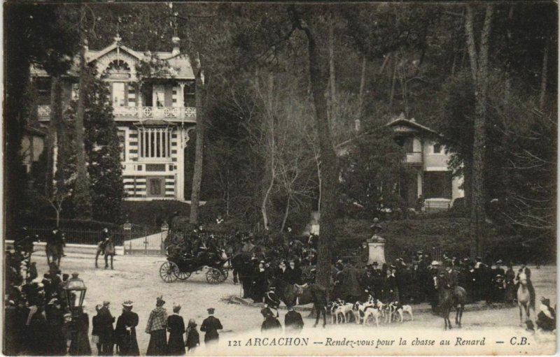 CPA ARCACHON - Randez vous pour la chasse au Renard (27748)