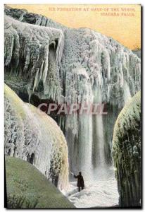 Old Postcard Ice formation of the wind gave at Niagara Falls