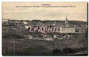Postcard Old L & # 39Auvergne St Germain I & # 39Herm General view Altitude