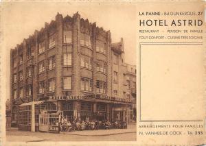 BR41626 La Panne Hotel astrid restaurant     Belgium