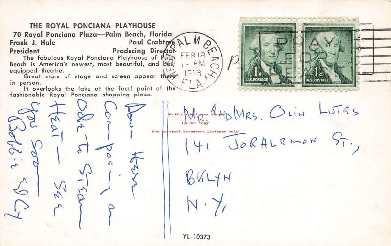 FL, Palm Beach, Florida, Royal Ponciana Playhouse, Exterior View, No YL 10373