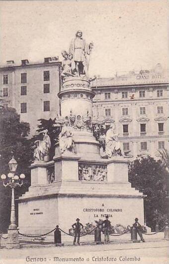 Italy Genova Monumento Cristoforo Colombo