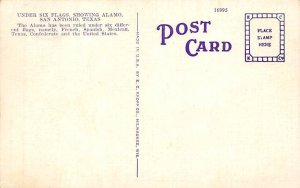 Under Six Flags The Alamo  - San Antonio, Texas TX Postcard