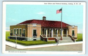 GALLUP, NM~ POST OFFICE ~ ROUTE 66 ~c1940s Linen McKinley County Postcard