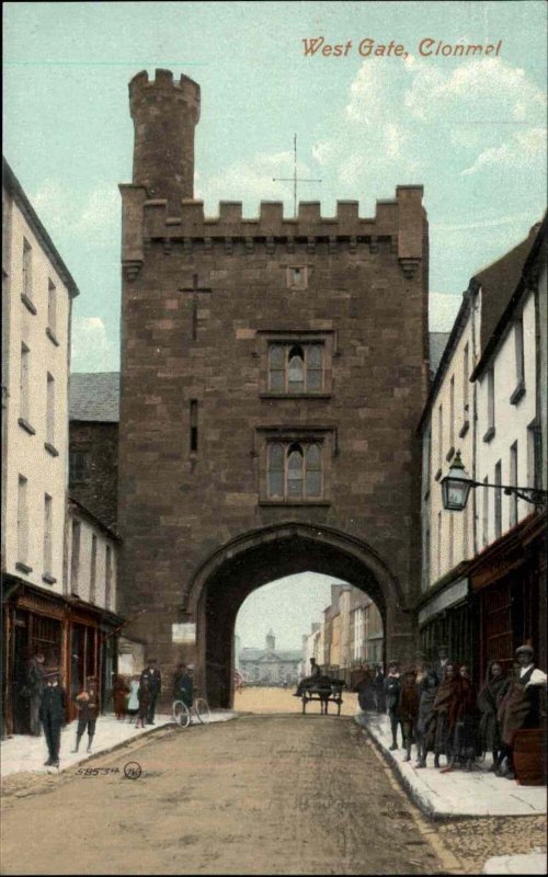 Cionmet Ireland West Gate Street Scene c1910 Vintage Postcard