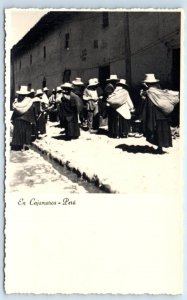RPPC En Cajamarca Peru Postcard
