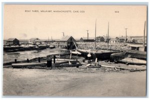 c1930's Boat Yards Wellfeet Cape Cod Massachusetts MA Unposted Vintage Postcard