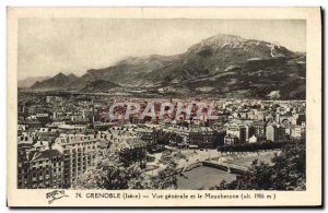 Old Postcard Vue Generale Grenoble and Moucherotte