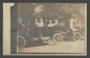 Ca 1910 RPPC* TOURING AUTO W/OPEN SEATING REAL PHOTO POSTCARD