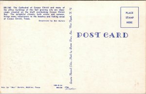 Vtg 1950s The Cathedral of Corpus Christi Texas TX Unused Chrome Postcard
