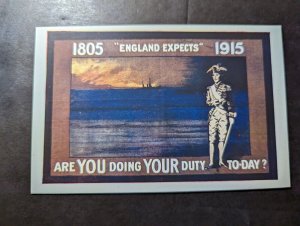 Mint France Recruitment WWI Postcard England Expects You Doing Your Duty