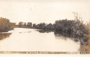 Arapahoe Nebraska~Republican? River Scene~1910 Real Photo Postcard