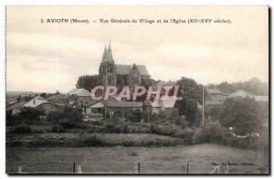 Avioth - Vue Generale du Village and the & # 39Eglise - Old Postcard