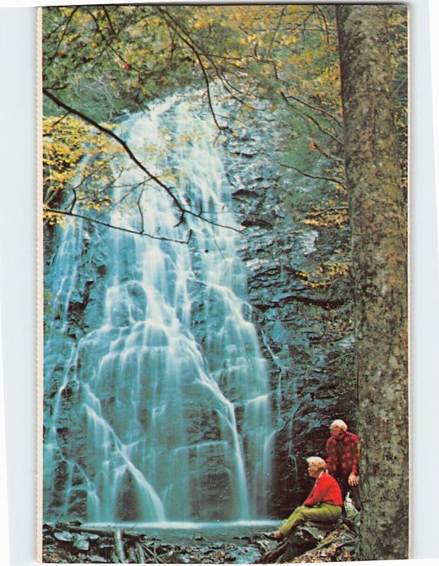 Postcard Crabtree Falls, Blue Ridge Parkway, Marion, North Carolina
