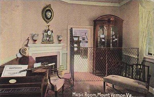 Virginia Mt.Vernon The Music Room Home Of Washington