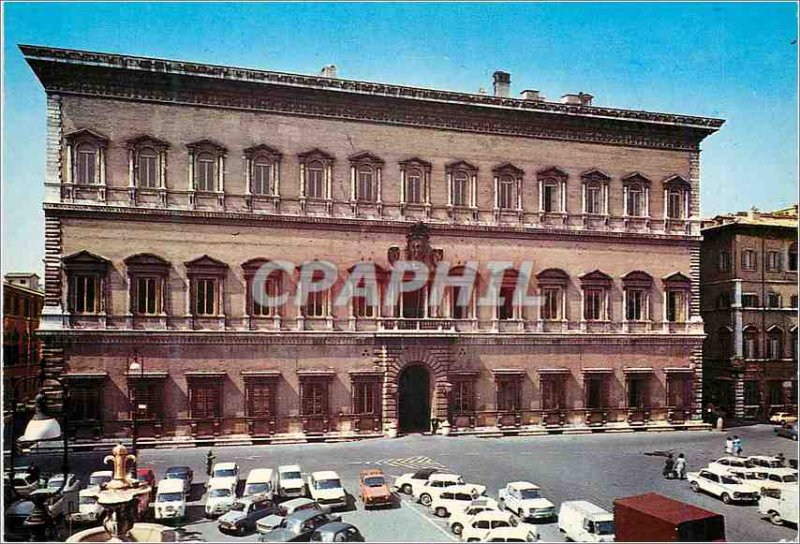 Postcard Modern Roma Farnese palace headquarters of the Embassy of France in ...