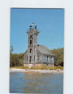 Postcard Abandoned Grand Island Lighthouse On Grand Island, Munising, Michigan