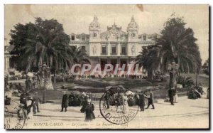 Old Postcard Monte Carlo Casino The Facade