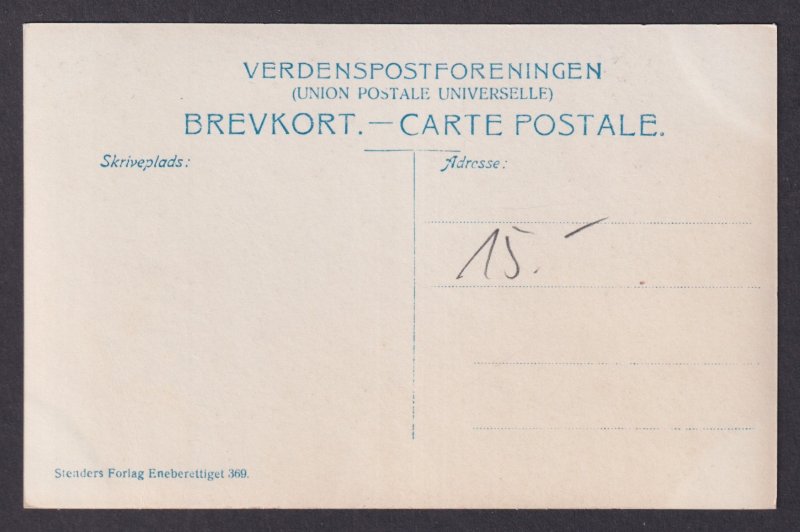 Vintage postcard DENMARK Copenhagen Lake Pavilion