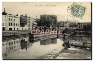Old Postcard Niort Sevre And Dungeon