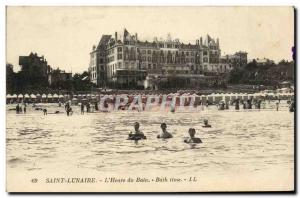 Postcard Old Saint Lunaire The Bath Time