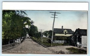 PLAINFIELD, Connecticut CT ~ RAILROAD AVENUE Street Scene ca 1910s Postcard