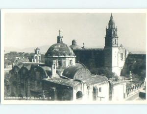 old rppc CHURCH SCENE Cuernavaca - Morelos Mexico HM1914