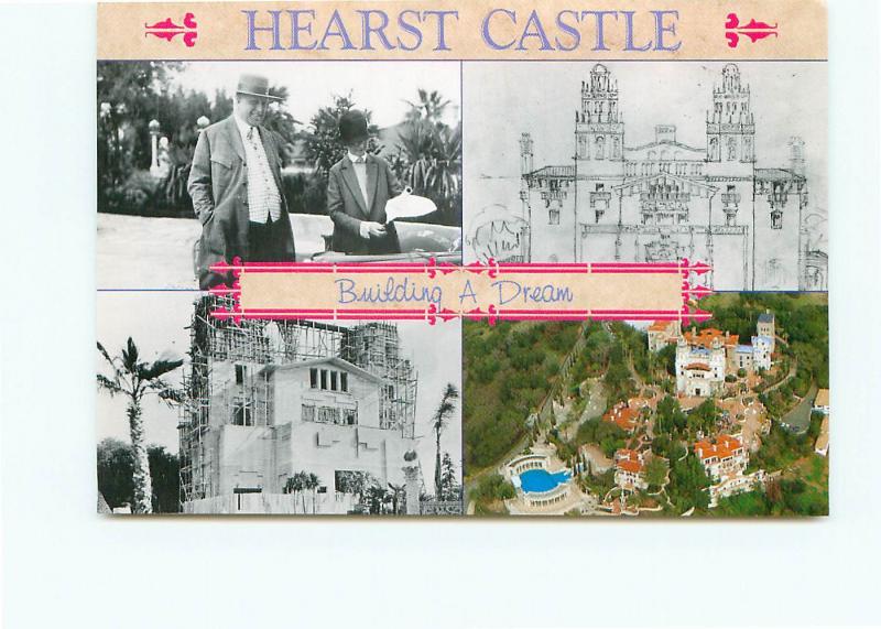 Postcard Hearst Castle Building a Dream Enchanted Hill Pittsburg CA  # 4079A