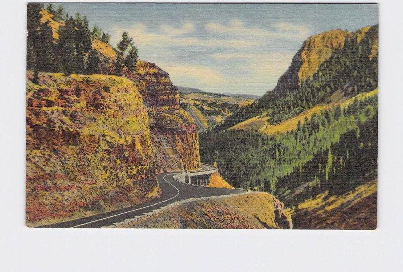 VINTAGE POSTCARD NATIONAL STATE PARK YELLOWSTONE GOLDEN GATE CANYON #4