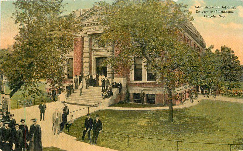 Administration University C-1910 Lincoln Nebraska Teich postcard 12303