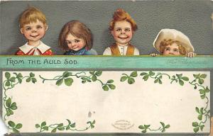 Saint Patrick's Day, Ellen H Clapsaddle Holiday 1909 paper chip left bottom c...