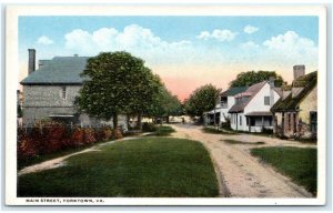 YORKTOWN, VA Virginia ~ MAIN STREET Scene c1910s York County Kaufmann Postcard