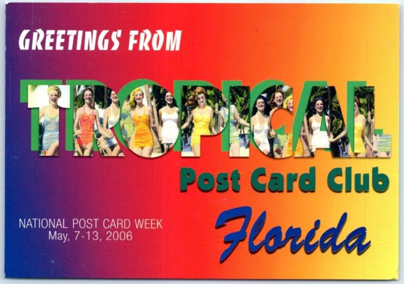 Postcard - Greetings From Tropical Post Card Club - Pompano Beach, Florida