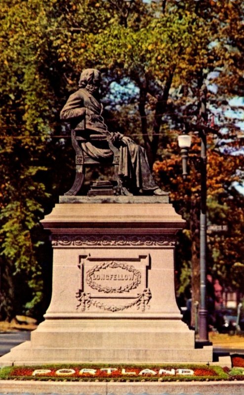 Maine Portland The Longfellow Statue