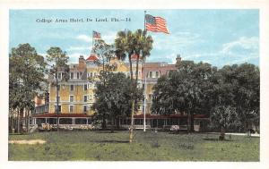 A85/ Deland Florida Fl Postcard c1915 College Arms Hotel Building 2