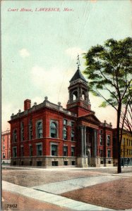 Vtg 1910s Court House Lawrence Massachusetts MA Postcard