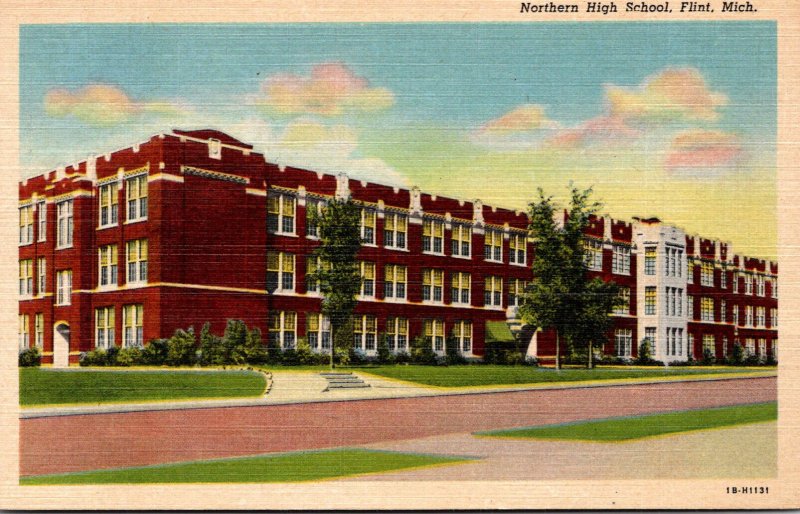 Michigan Flint Northern High School Curteich