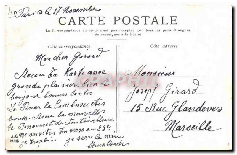 Postcard Old Paris Grand Palais Elysees Chapms